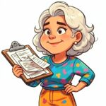 Co-opted member represented by a cartoon of a colourful office worker with clipboard