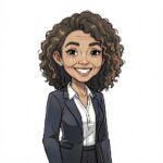 Welfare officer represented by a cartoon of a smiley office worker